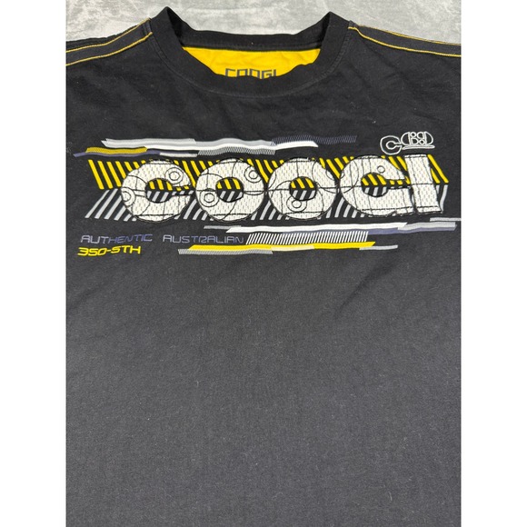 Vintage Coogi Australia Graphic‎ T-Shirt Embroidered Logo Accents Black Tee XXXL - Picture 3 of 11